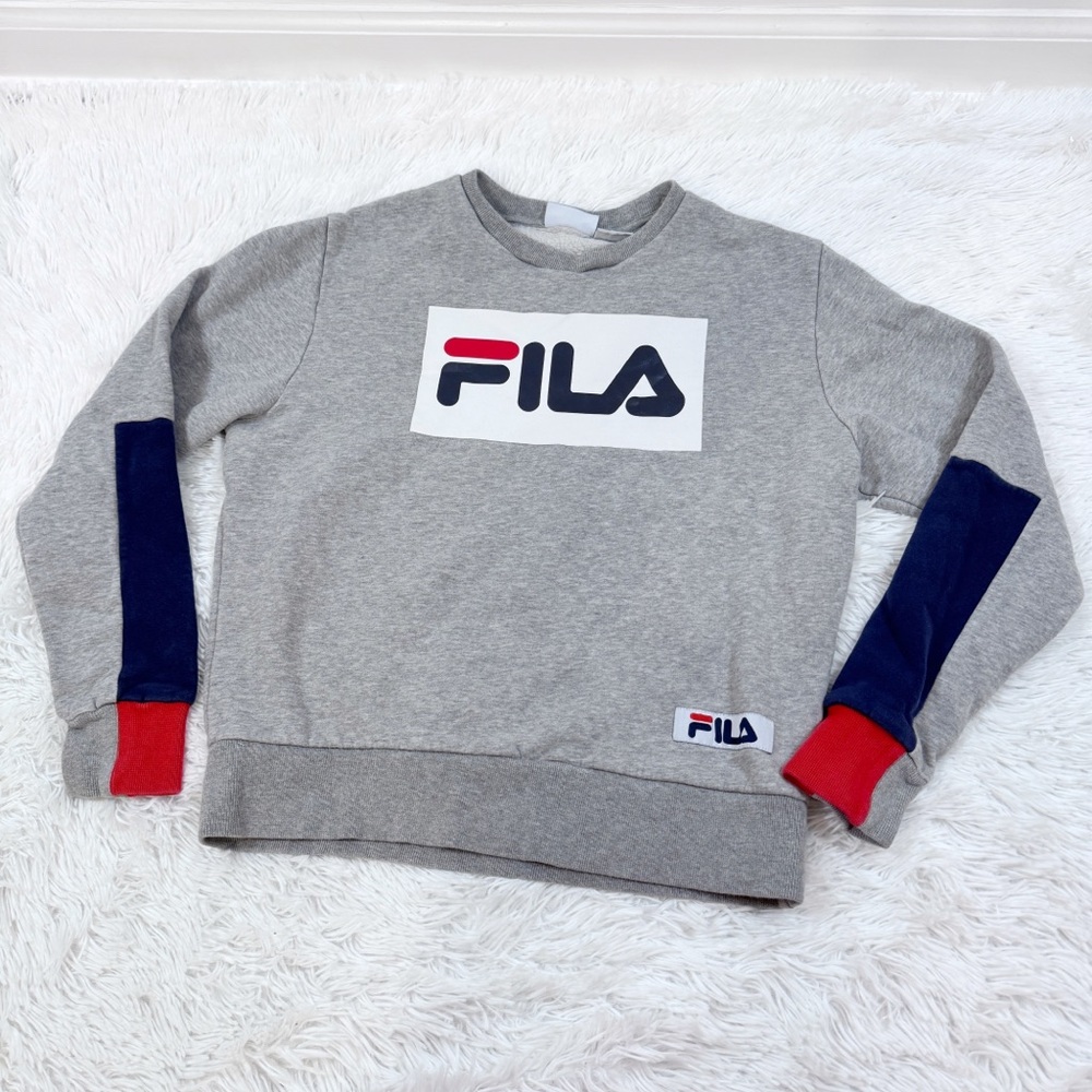 Fila women long sleeve crew neck sweatshirt with logo‎